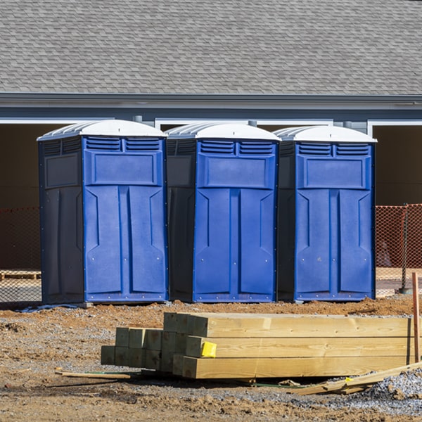 is there a specific order in which to place multiple porta potties in Cayuga